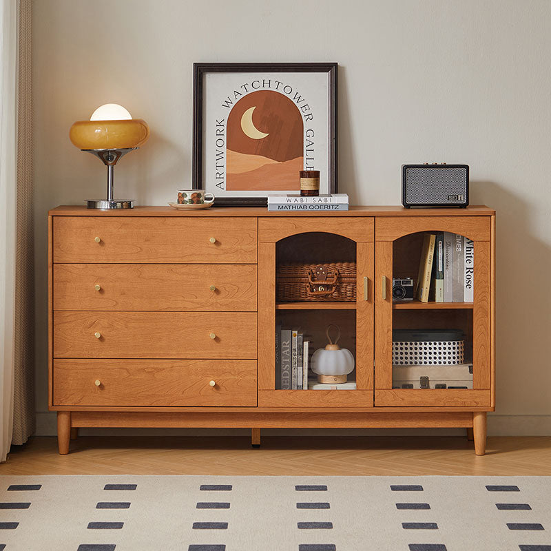 Carolyn 1.2m/1.5m Dining Cabinet/Storage Cabinet/Sideboard With Glass Door For Dining Room
