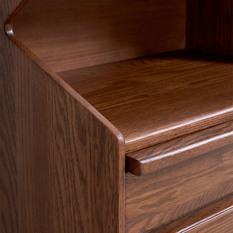 Harrison 65cm FAS-Graded Solid American Oak Wood Display Shelf/Storage Cabinet For Home