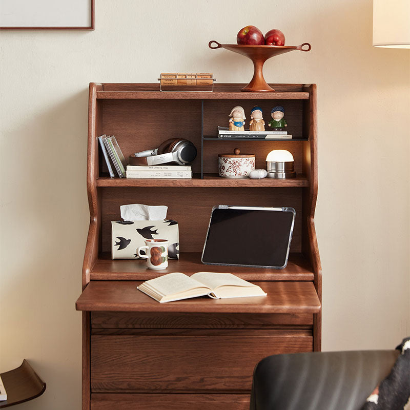 Harrison 65cm FAS-Graded Solid American Oak Wood Display Shelf/Storage Cabinet For Home