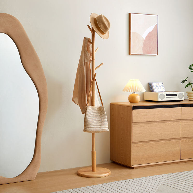 Norbert Rubberwood Clothing Racks Hanger/Stylish Entryway Coat Rack Multiple Color