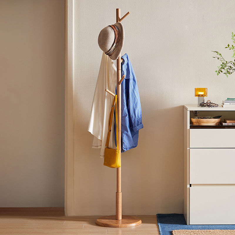 Norbert Rubberwood Clothing Racks Hanger/Stylish Entryway Coat Rack Multiple Color