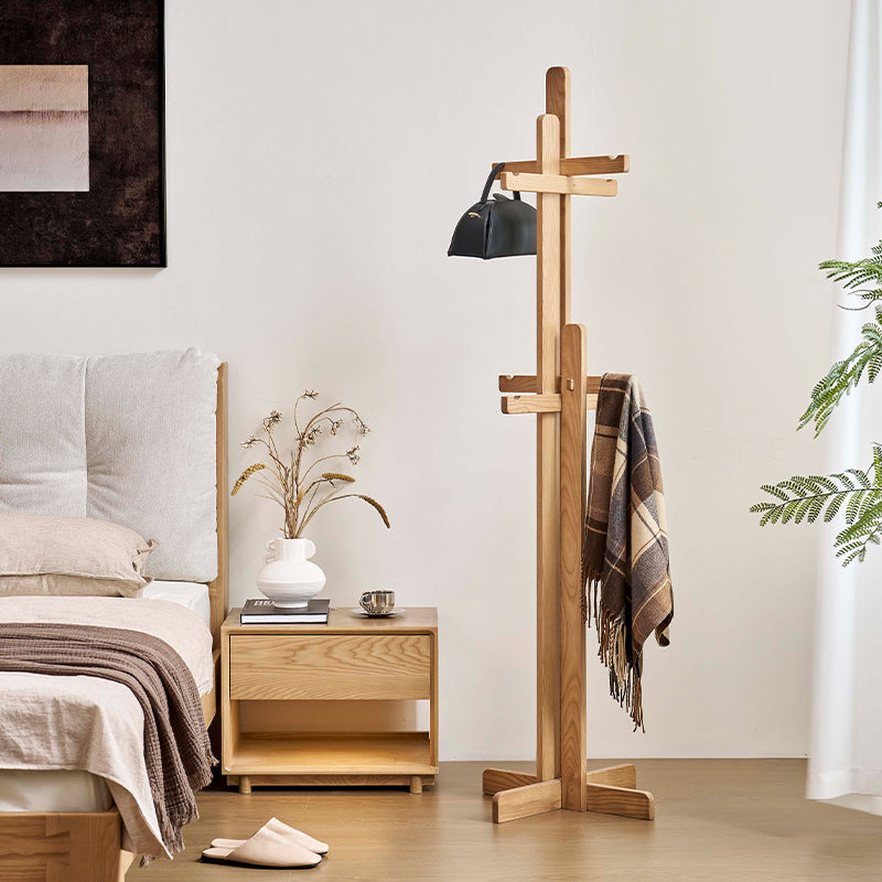 Olaf FAS-Graded Solid Ash Wood Clothing Racks Hanger/Stylish Entryway Coat Rack Multiple Color