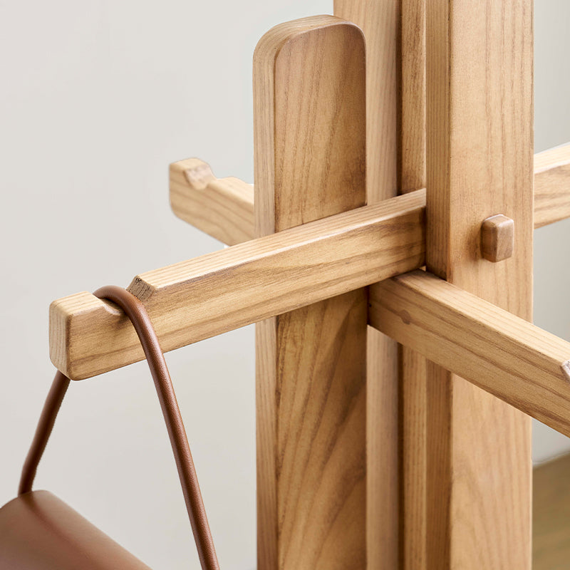 Olaf FAS-Graded Solid Ash Wood Clothing Racks Hanger/Stylish Entryway Coat Rack Multiple Color
