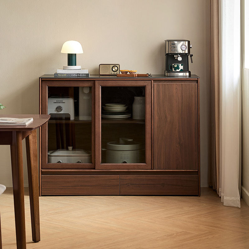 Cheryl 1.2m/1.5m/1.8m Dining Cabinet/Storage Cabinet/Sideboard Walnut Color