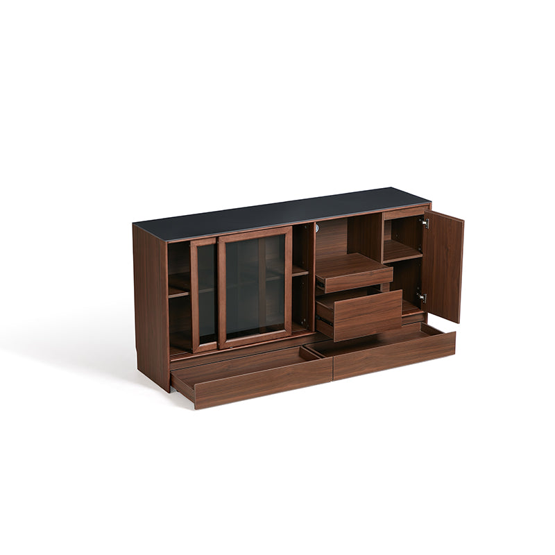 Cheryl 1.2m/1.5m/1.8m Dining Cabinet/Storage Cabinet/Sideboard Walnut Color