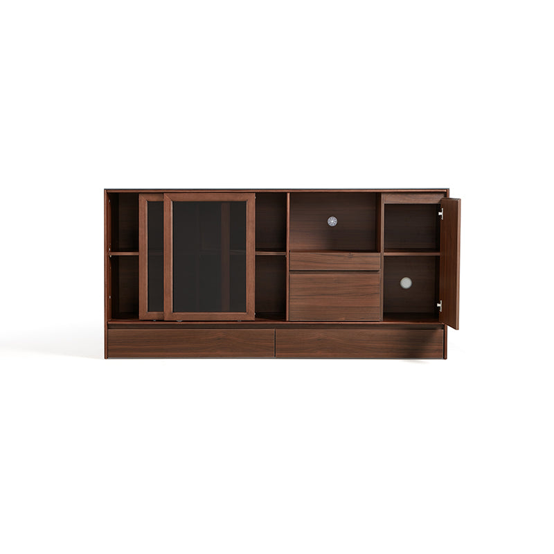 Cheryl 1.2m/1.5m/1.8m Dining Cabinet/Storage Cabinet/Sideboard Walnut Color