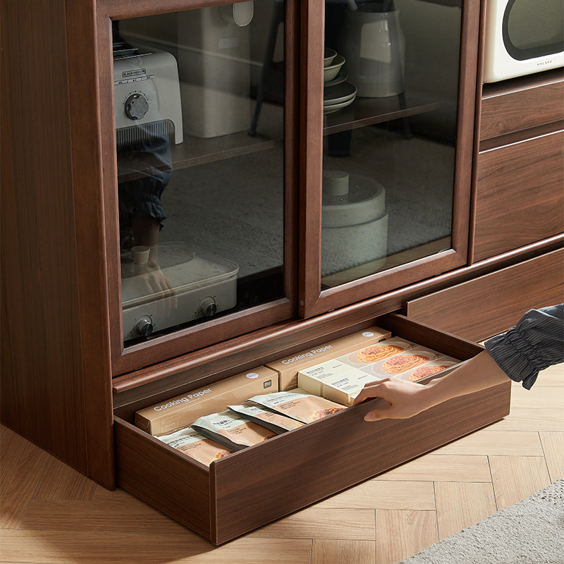 Cheryl 1.2m/1.5m/1.8m Dining Cabinet/Storage Cabinet/Sideboard Walnut Color
