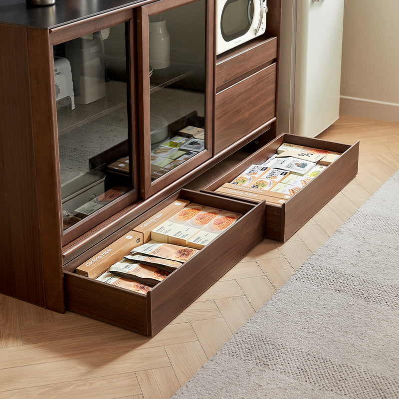 Cheryl 1.2m/1.5m/1.8m Dining Cabinet/Storage Cabinet/Sideboard Walnut Color