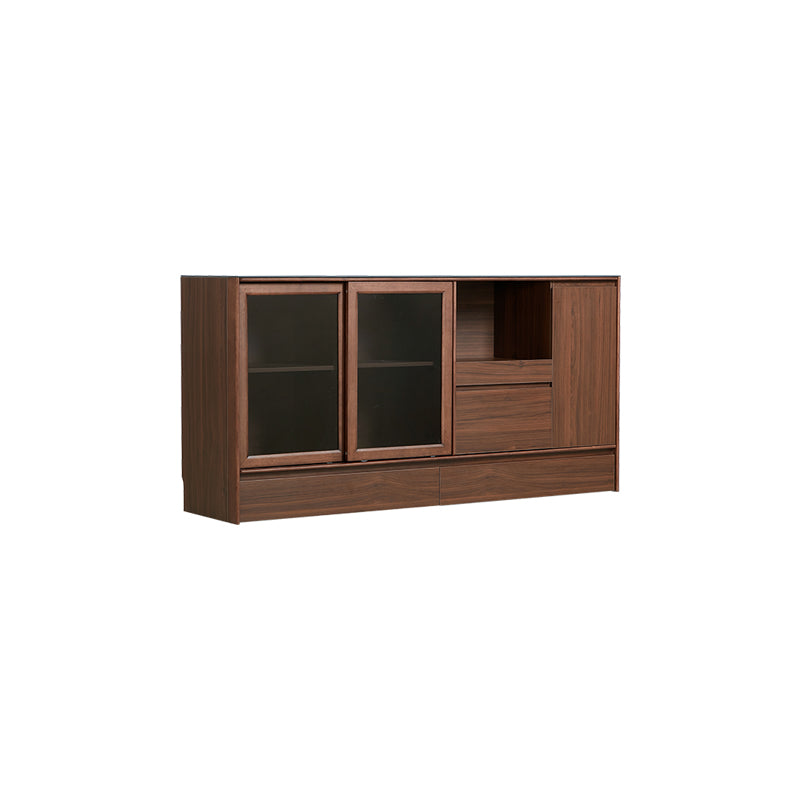 Cheryl 1.2m/1.5m/1.8m Dining Cabinet/Storage Cabinet/Sideboard Walnut Color