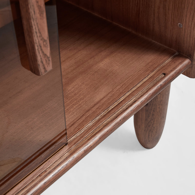 Christina 0.7m/0.9m FAS-Graded Solid American Oak Wood Multifunctional Sideboard Buffet/Coffee Station Display Cupboard