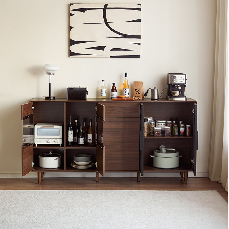 Christine 1.2m/1.5m/1.8m/2.0m Dining Cabinet/Storage Cabinet/Sideboard Walnut Color