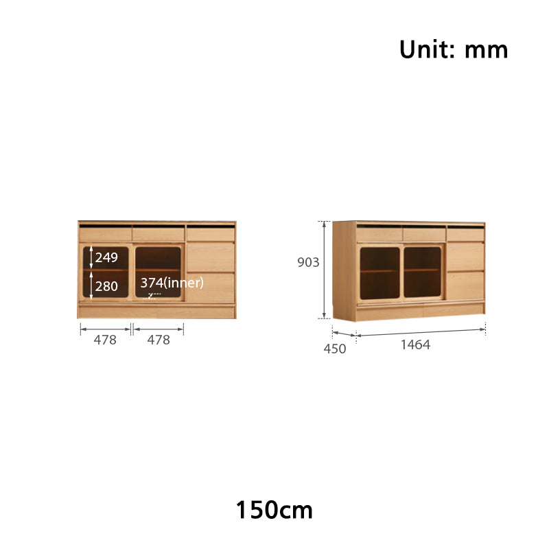 Christian 1.2m/1.5m/1.8m/2.0m Dining Cabinet/Storage Cabinet/Sideboard Multiple Color