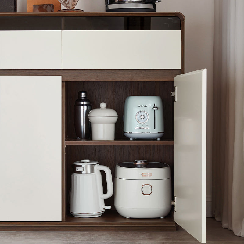 Valeria 80cm/120cm/150cm/180cm Multi-Drawer Fashionable Dining Cabinet/Storage Cabinet/Sideboard Grey & Walnut Color