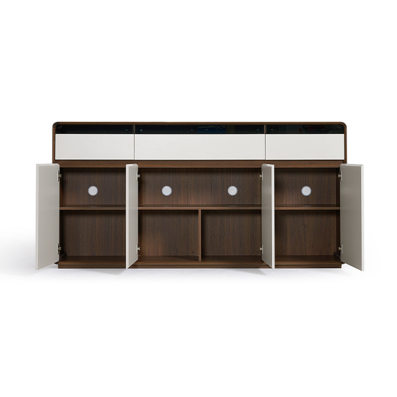 Valeria 80cm/120cm/150cm/180cm Multi-Drawer Fashionable Dining Cabinet/Storage Cabinet/Sideboard Grey & Walnut Color
