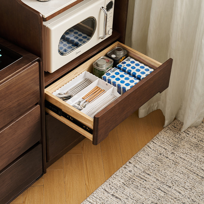 Vance 60cm/80cm Rubberwood Multifunctional Sideboard Buffet/Coffee Station Display Cupboard Multiple Color