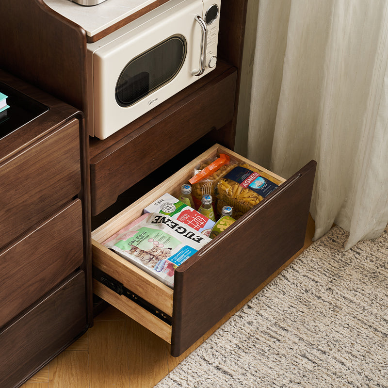 Vance 60cm/80cm Rubberwood Multifunctional Sideboard Buffet/Coffee Station Display Cupboard Multiple Color