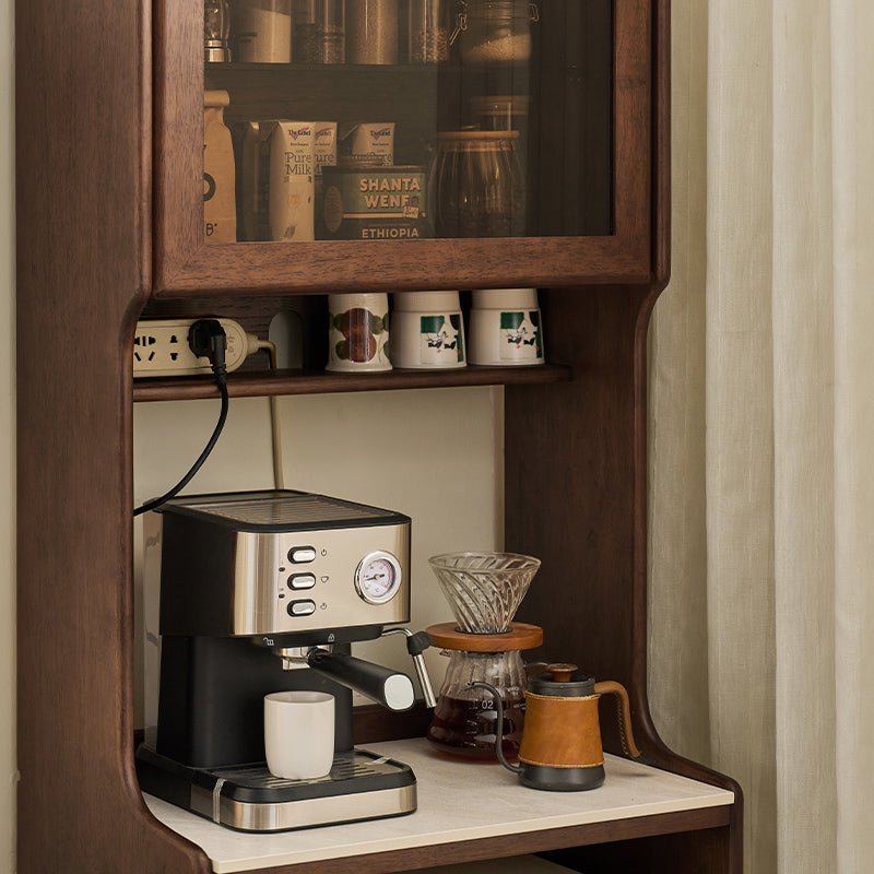 Vance 60cm/80cm Rubberwood Multifunctional Sideboard Buffet/Coffee Station Display Cupboard Multiple Color