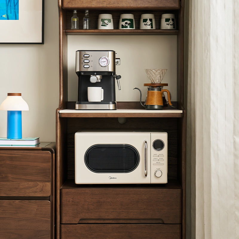 Vance 60cm/80cm Rubberwood Multifunctional Sideboard Buffet/Coffee Station Display Cupboard Multiple Color