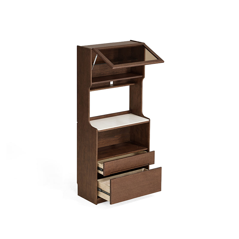 Vance 60cm/80cm Rubberwood Multifunctional Sideboard Buffet/Coffee Station Display Cupboard Multiple Color