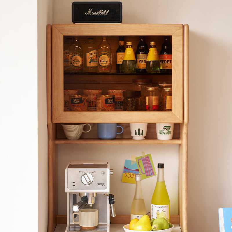 Vance 60cm/80cm Rubberwood Multifunctional Sideboard Buffet/Coffee Station Display Cupboard Multiple Color