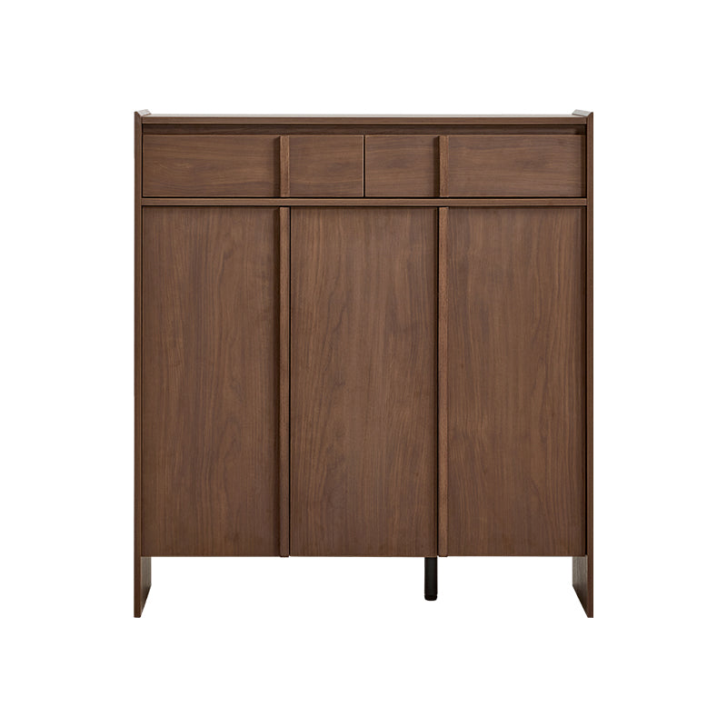 Alden 0.8m/1.0m/1.2m/1.4m Entryway Shoe Cabinet With Drawer Walnut