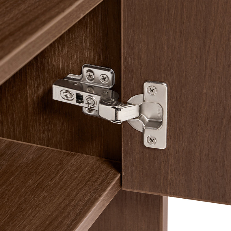 Alden 0.8m/1.0m/1.2m/1.4m Entryway Shoe Cabinet With Drawer Walnut