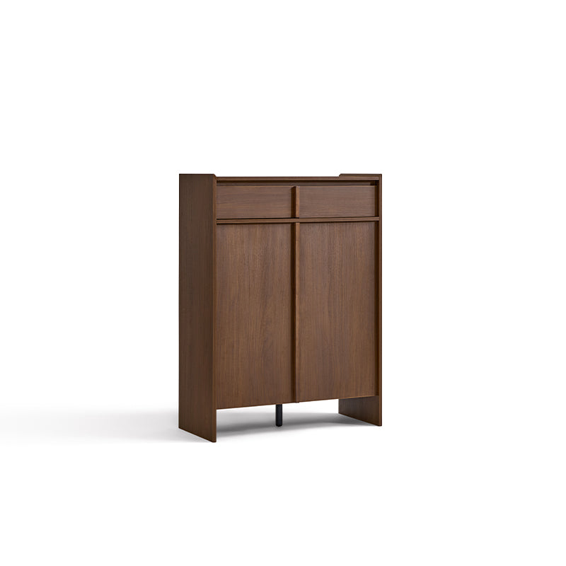 Alden 0.8m/1.0m/1.2m/1.4m Entryway Shoe Cabinet With Drawer Walnut