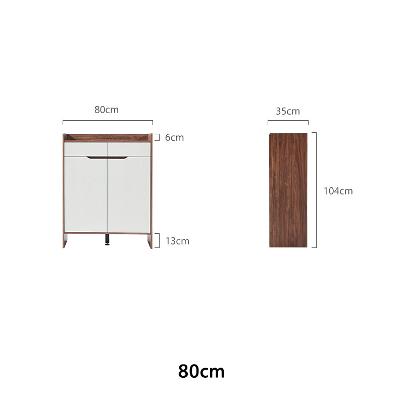 Alec 0.6m/0.8m Timber Shoe Cabinet with Drawers/Shoe Case