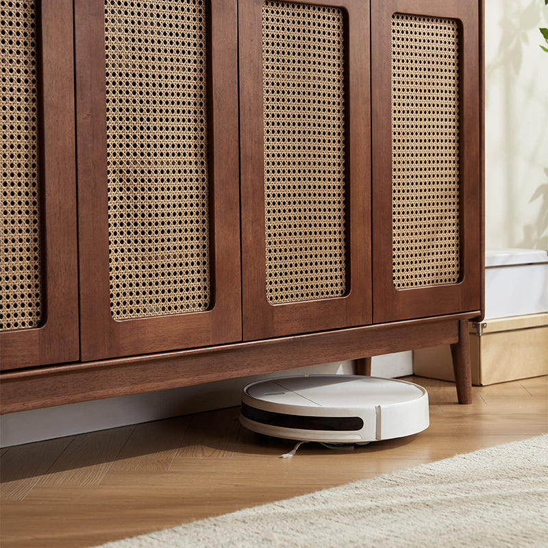 Ignatius 80cm/118cm/140cm Rubberwood Entryway Cabinet/Shoe Cabinet With Drawer Walnut Color