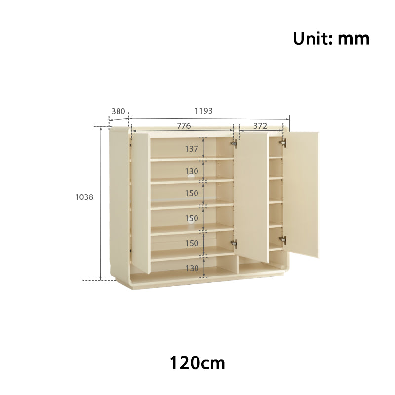 Ingrid 80cm/100cm/120cm/140cm Entryway Shoe Cabinet /Shoe Case For Home Multiple Color