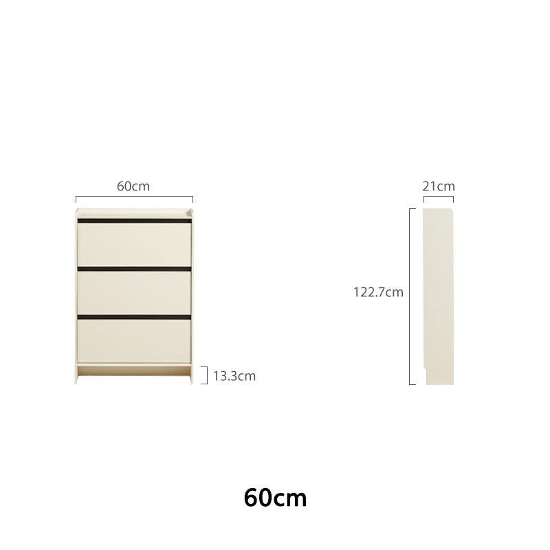 Oleander 60cm/80cm Ultra-Thin Flip-Down Shoe Cabinet/Space-Saving Entryway Storage Cabinet