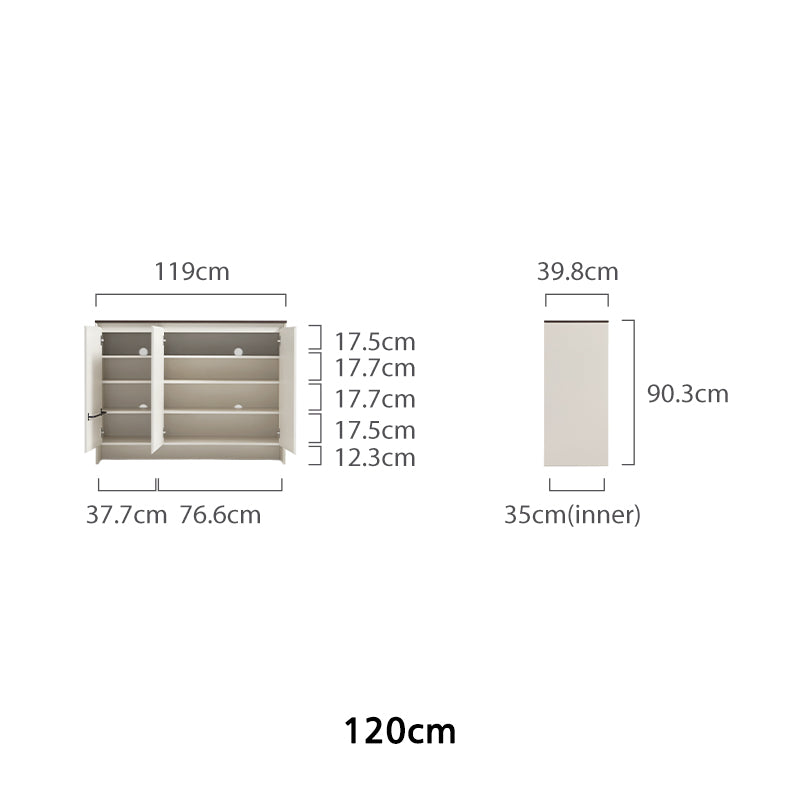Prescott 120cm/160cm Entryway Shoe Cabinet/Shoe Case For Home Multiple Color