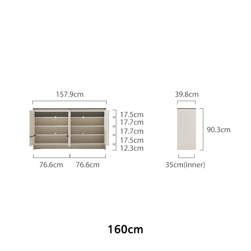 Prescott 120cm/160cm Entryway Shoe Cabinet/Shoe Case For Home Multiple Color