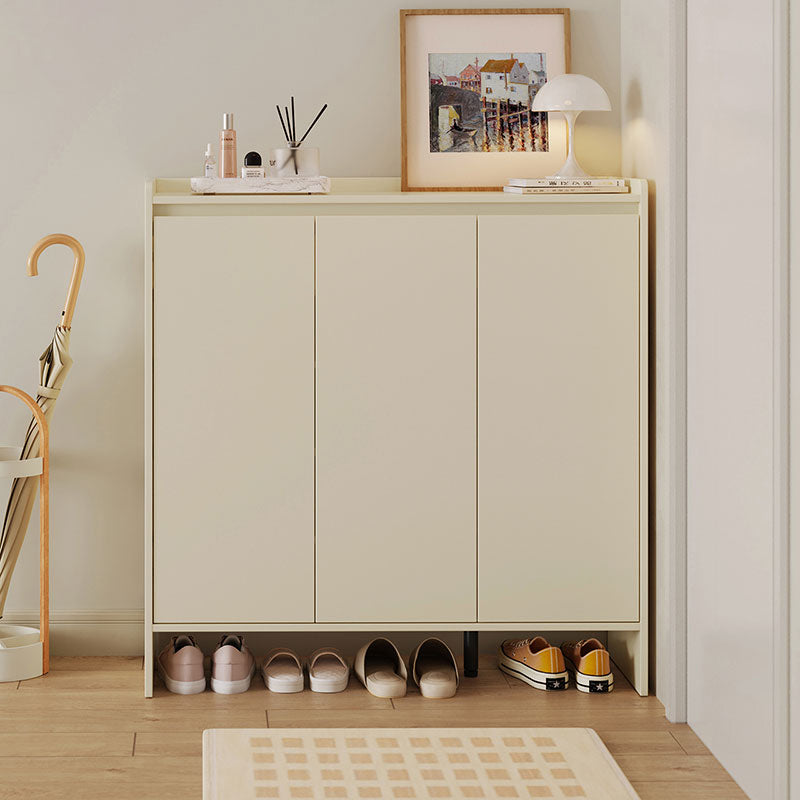 Reba 80cm/100cm/120cm/140cm Entryway Shoe Cabinet/Shoe Case For Home Cream White Color
