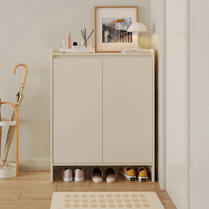 Reba 80cm/100cm/120cm/140cm Entryway Shoe Cabinet/Shoe Case For Home Cream White Color