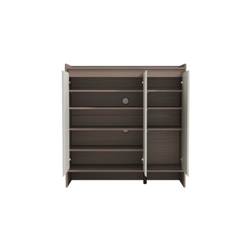Rebel 80cm/100cm/120cm/140cm Entryway Shoe Cabinet/Shoe Case For Home Coffee & Grey Color