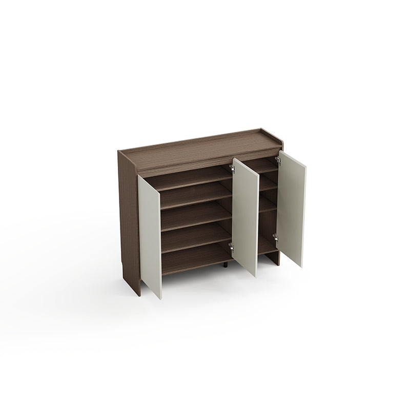 Rebel 80cm/100cm/120cm/140cm Entryway Shoe Cabinet/Shoe Case For Home Coffee & Grey Color