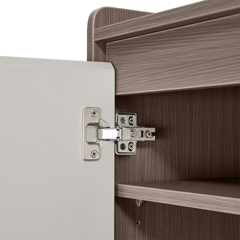Rebel 80cm/100cm/120cm/140cm Entryway Shoe Cabinet/Shoe Case For Home Coffee & Grey Color