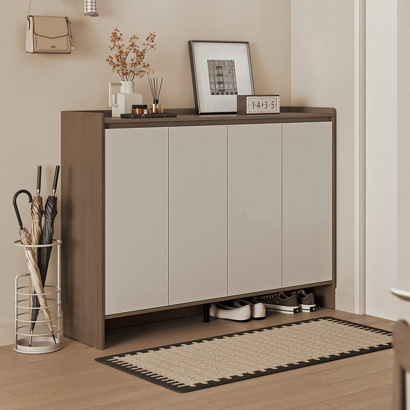 Rebel 80cm/100cm/120cm/140cm Entryway Shoe Cabinet/Shoe Case For Home Coffee & Grey Color