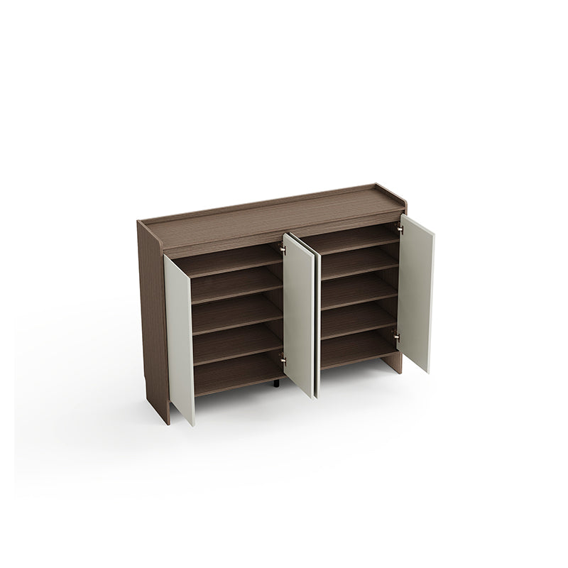Rebel 80cm/100cm/120cm/140cm Entryway Shoe Cabinet/Shoe Case For Home Coffee & Grey Color