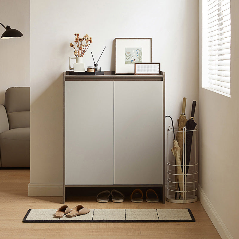 Rebel 80cm/100cm/120cm/140cm Entryway Shoe Cabinet/Shoe Case For Home Coffee & Grey Color