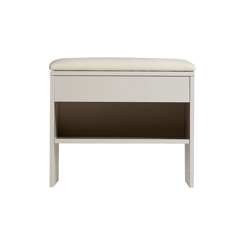 Reid 50cm Entryway Shoe Cabinet/Shoe Changing Stool For Home Beige Grey Color