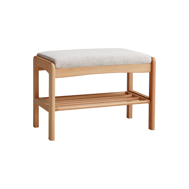 Sylvie 60cm Solid Beech Wood Entryway Shoe Cabinet/Shoe Changing Stool For Home Multiple Color