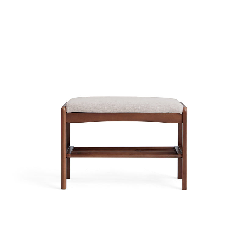 Sylvie 60cm Solid Beech Wood Entryway Shoe Cabinet/Shoe Changing Stool For Home Multiple Color