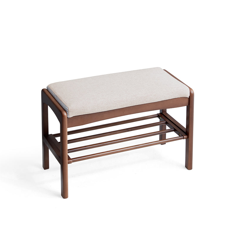 Sylvie 60cm Solid Beech Wood Entryway Shoe Cabinet/Shoe Changing Stool For Home Multiple Color