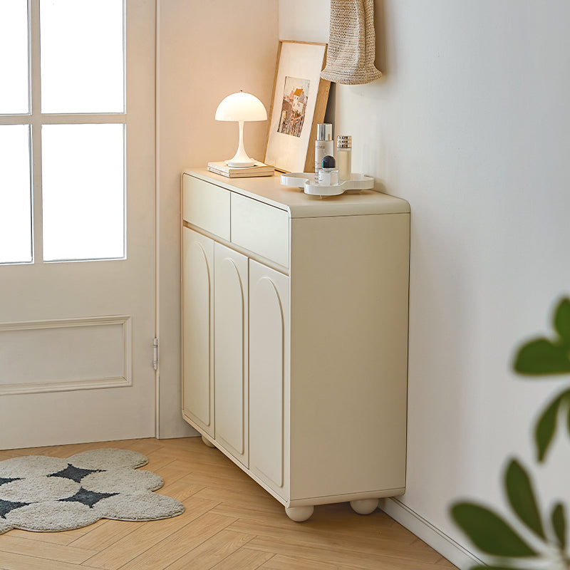Dorothy Three-Door/Four-Door Shoe Cabinet with Drawer