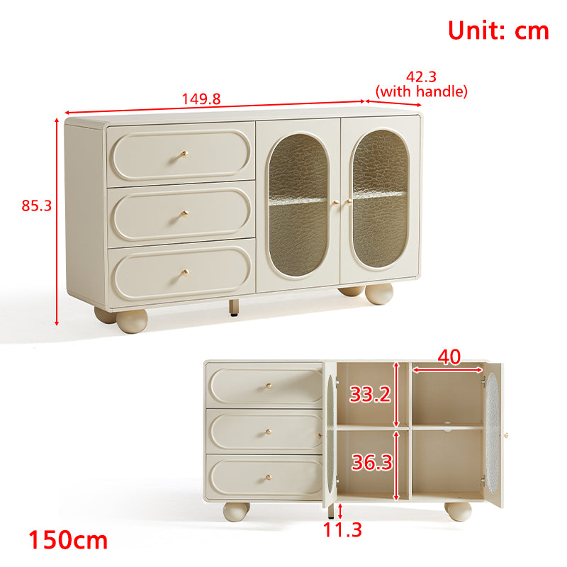 Serena Multi-Drawer Fashionable Dining Cabinet/Storage Cabinet/Sideboard 1.2m/1.5m