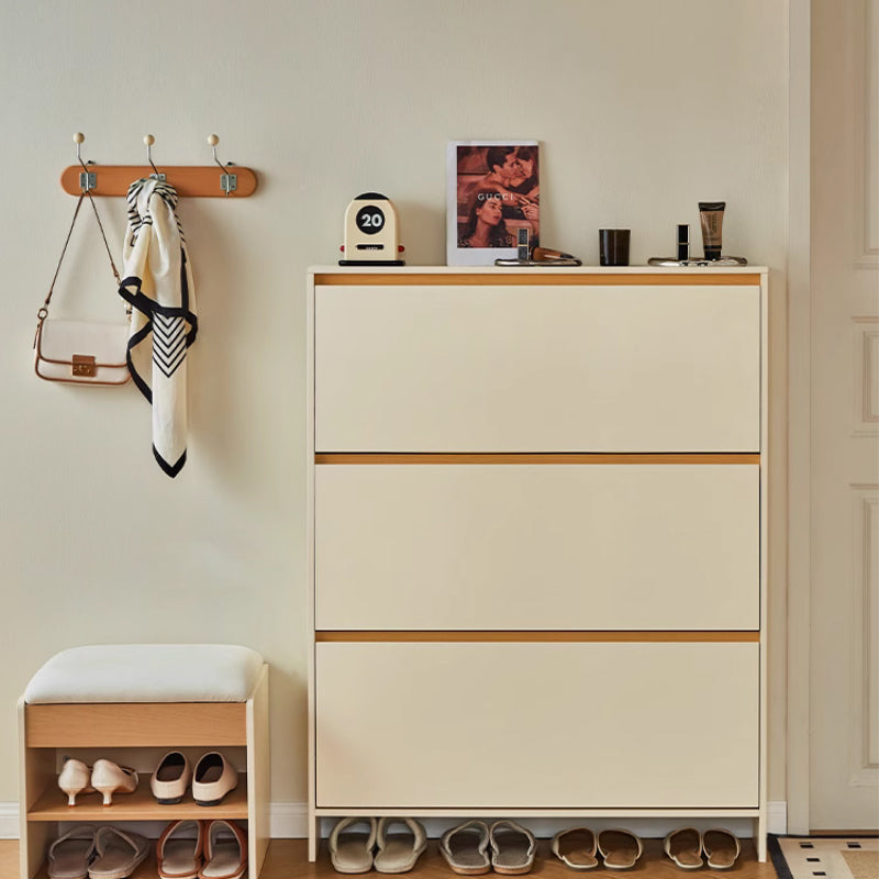 Lilith 0.75m/1m Three-Door Shoe Cabinet/Slim Shoe Cabinet with Pegboard