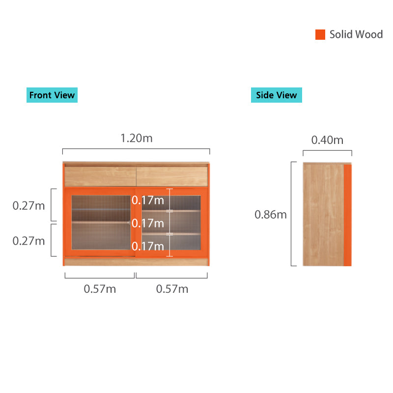 Philip 1.2m/1.5m/1.8m Multi-Drawer Fashionable Dining Cabinet/Storage Cabinet/Sideboard