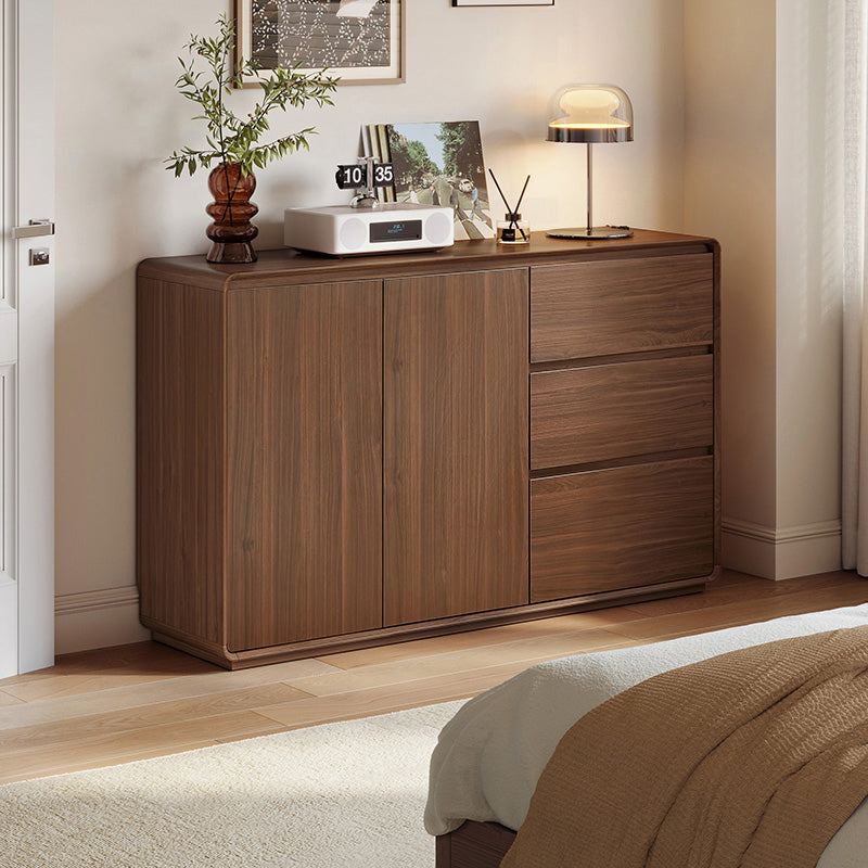 Jaime 120cm/150cm Multi-Drawer Fashionable Dining Cabinet/Storage Cabinet/Sideboard Walnut/White Color